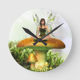 De Toadstool Fairy Ronde Klok