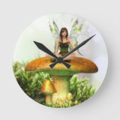 De Toadstool Fairy Ronde Klok (Voorkant)