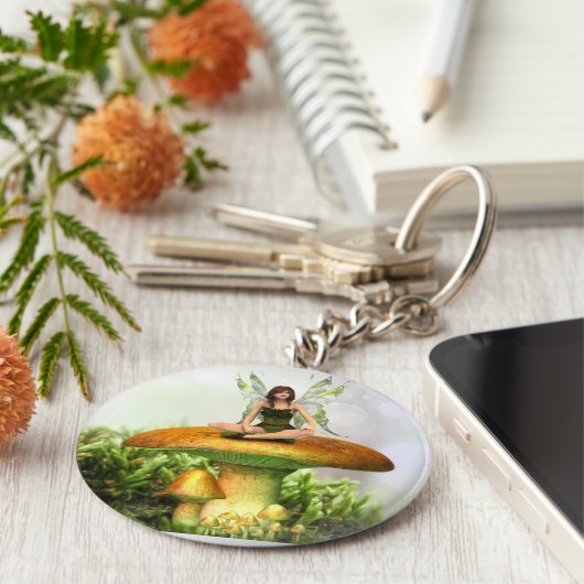 De Toadstool Fairy Sleutelhanger (Zijkant)