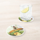 De Toadstool Fairy Zandsteen Onderzetter (Zijkant)