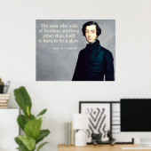de Tocqueville Freedom Quote Poster (Thuiskantoor)
