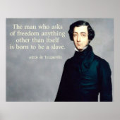 de Tocqueville Freedom Quote Poster (Voorkant)
