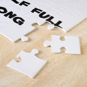 De Toddler - Glass als half vol maar niet lang Legpuzzel (Zijkant)