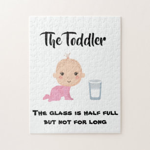 De Toddler - Glass als half vol maar niet lang  Legpuzzel