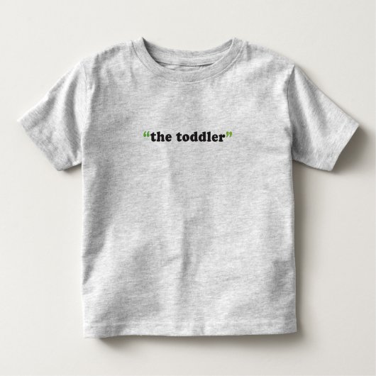 'De Toddler' simpel Kinder Shirts (Voorkant)