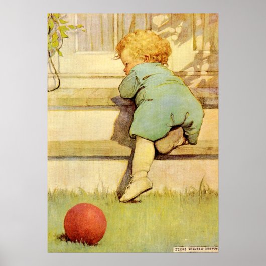 De Toddling Baby Boy Poster (Voorkant)