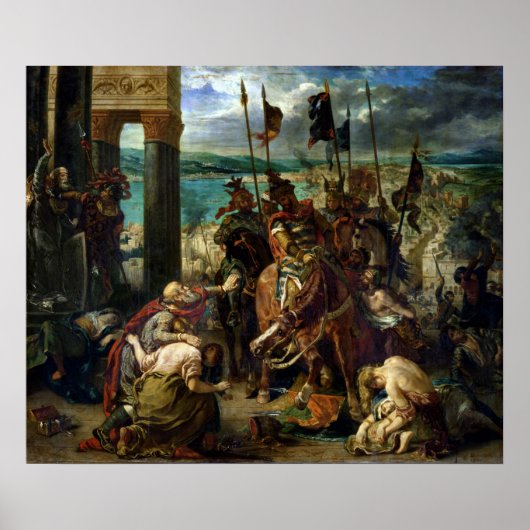 De toegang van de kruisvaarders tot Constantinopel Poster (Voorkant)