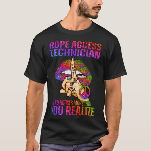 De toegangstechnicus van de helling weet meer dan  t-shirt (Voorkant)