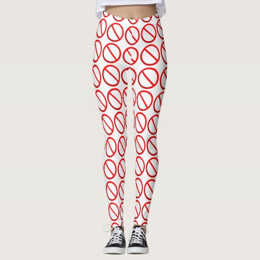 De Toegestane niet Leggings van het Teken (Voorkant)