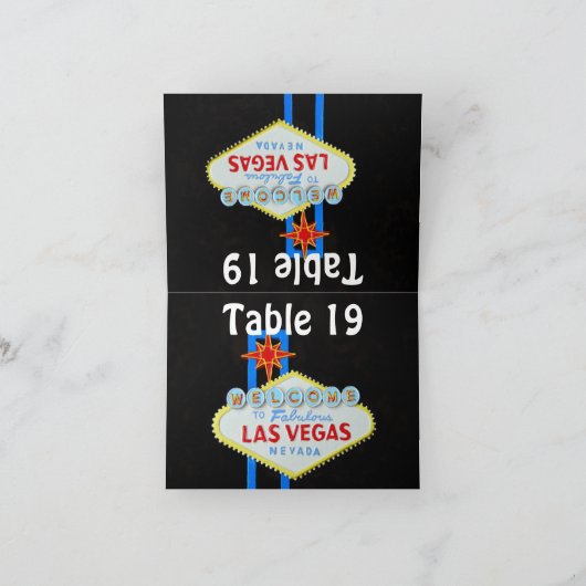 De Toegewezen Plaatsing van Las Vegas Huwelijk Kaart (Binnen)