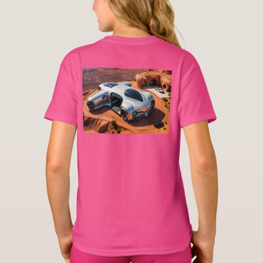 De toekomst begint in de woestijn t-shirt (Achterkant)