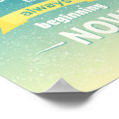 De toekomst begint nu altijd poster (Hoek)