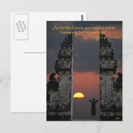 DE TOEKOMST BEHANDELEN BRIEFKAART (Voorkant / Achterkant)