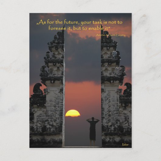 DE TOEKOMST BEHANDELEN BRIEFKAART (Voorkant)