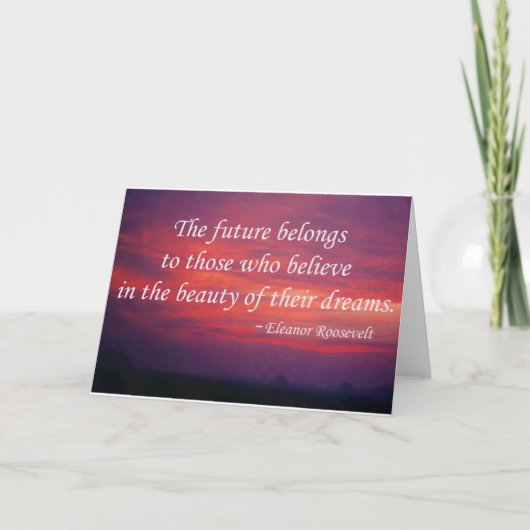 De toekomst behoort kaart (Voorkant)