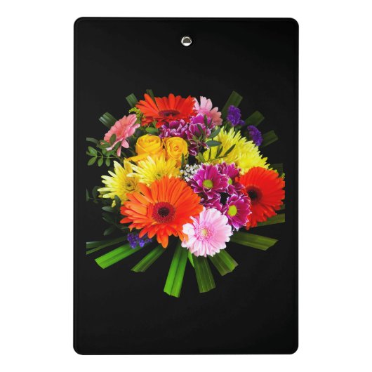 De toekomst citeert aangepaste foto tekst bloem af mini klembord (Achterkant)