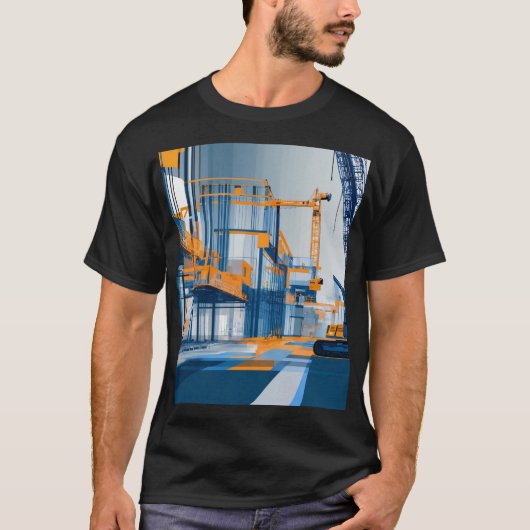 De toekomst digitaal opbouwen t-shirt (Voorkant)