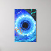 DE TOEKOMST EN HET VERLEDEN IN ÉÉN DEUR. CANVAS AFDRUK (Voorkant)