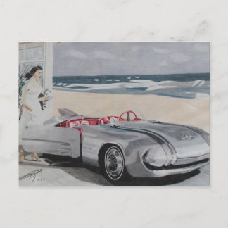 De toekomst gezien vanaf de jaren vijftig briefkaart