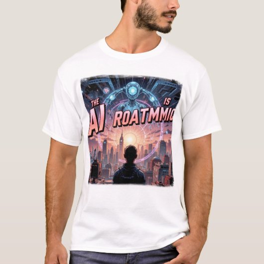 De toekomst is algoritmisch." t-shirt (Voorkant)