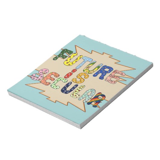 DE TOEKOMST IS BIJZONDER NOTITIEBLOK (Linkerzijde)