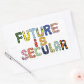 DE TOEKOMST IS BIJZONDER RECHTHOEKIGE STICKER (Envelop)