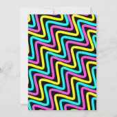 De toekomst is Bright Neon Graduation Party Kaart (Achterkant)