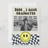 De toekomst is Bright Retro afstudeerfeest Kaart (Achterkant)