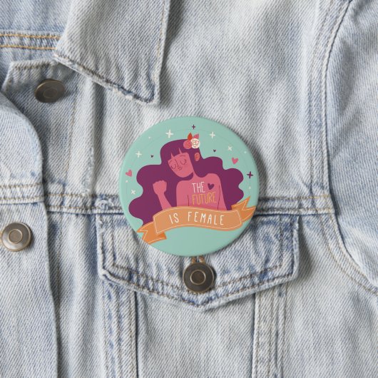 De toekomst is de Button van Vrouw (In situ)
