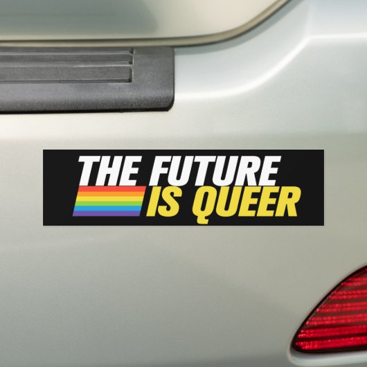 De toekomst is de homo lesbische homepage van homo bumpersticker (Op auto)