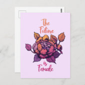 De toekomst is een feministische vrouw. briefkaart (Voorkant / Achterkant)