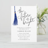 De toekomst is een foto van de Bright Blue Gradupa Kaart (Staand voorkant)