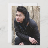 De toekomst is een foto van de Bright Blue Gradupa Kaart (Achterkant)