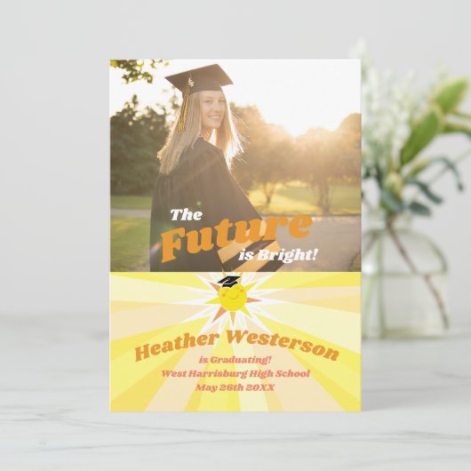 De toekomst is een heldere aankondiging van het Af (Staand voorkant)