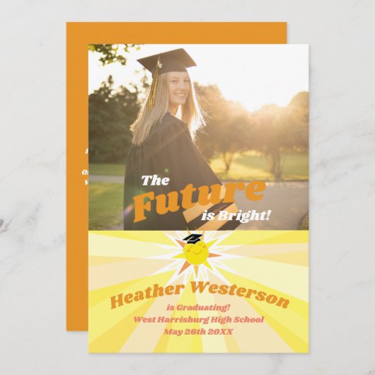 De toekomst is een heldere aankondiging van het Af (Voorkant / Achterkant)