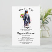 De toekomst is een heldere uitnodiging voor een af (Staand voorkant)