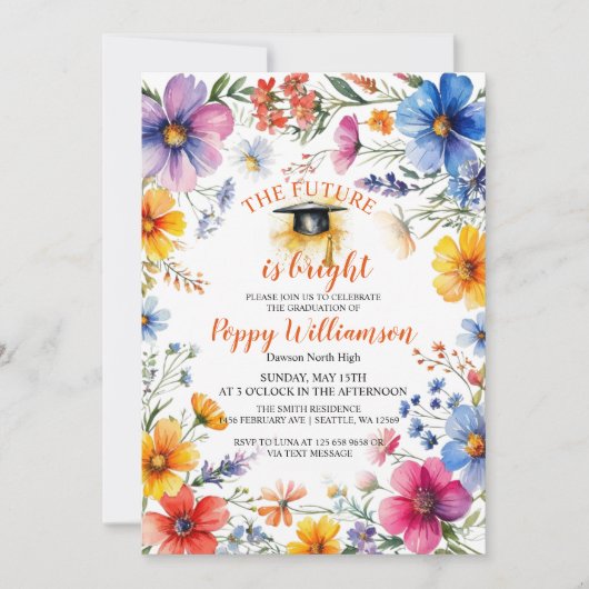 De toekomst is een heldere uitnodiging voor een af (Voorkant)