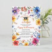 De toekomst is een heldere uitnodiging voor een af (Staand voorkant)