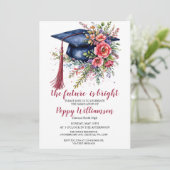 De toekomst is een stralend afstudeerfeest kaart (Staand voorkant)