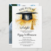 De toekomst is een stralend afstudeerfeest kaart (Voorkant / Achterkant)