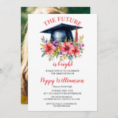 De toekomst is een stralend afstudeerfeest kaart (Voorkant / Achterkant)