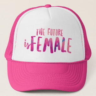 De Toekomst is een Vrouw Trucker Hoed Pet