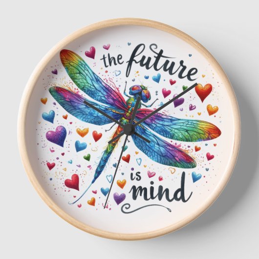 De toekomst is geest - Rainbow Dragonfly Art (Voorkant)