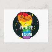 De toekomst is gelijk als eerste briefkaart (Voorkant)