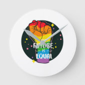 De toekomst is gelijk als eerste ronde klok (Voorkant)