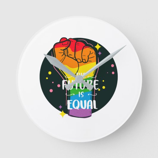 De toekomst is gelijk als eerste ronde klok (Voorkant)