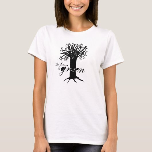 De toekomst is groen T-shirt / Earth Day T-shirt (Voorkant)
