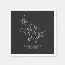 De toekomst is helder Afstuderen Napkins Servet