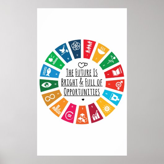 De toekomst is helder en vol kansen poster (Voorkant)