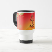 De toekomst is helder goede vibes zon en sterren reisbeker (Voorkant links)